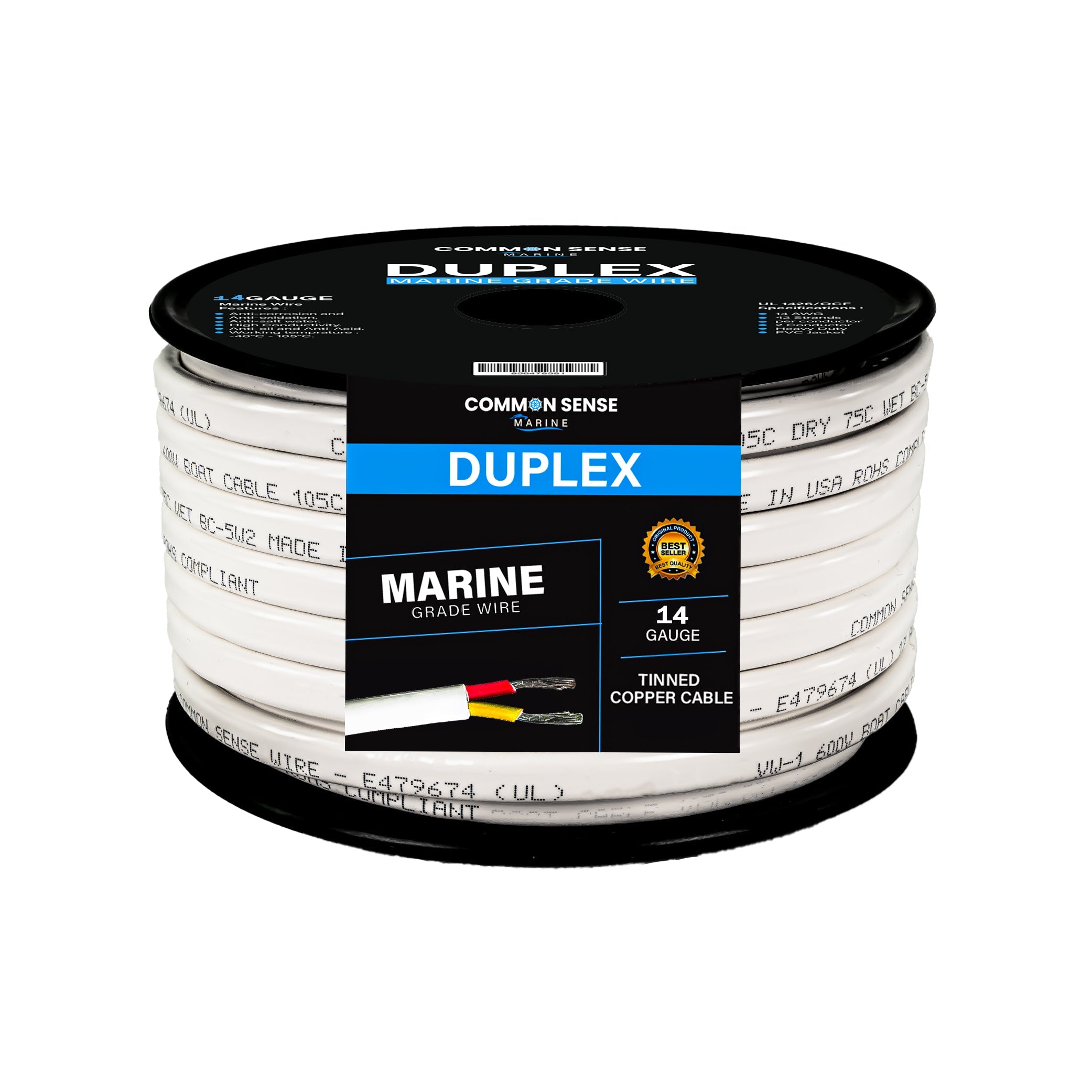 14/2 AWG Duplex DC Wire - Tinned Copper – Marine Wire
